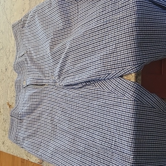 Bill's Khaki's Parker Plaid Blue and White Pants size 38 - Picture 3 of 5